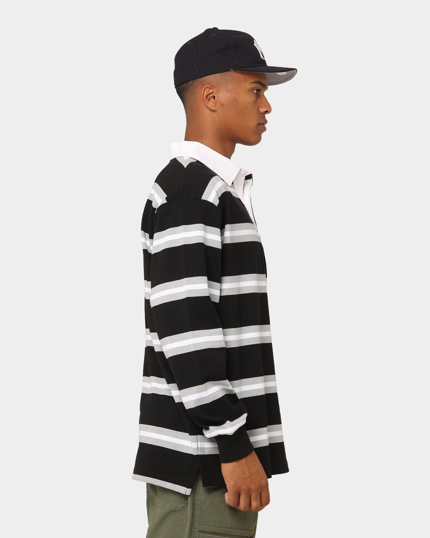 Champion Heritage Collegiate Rugby Polo Shirt Black/White sold by Culture Kings product image thumbnail 6