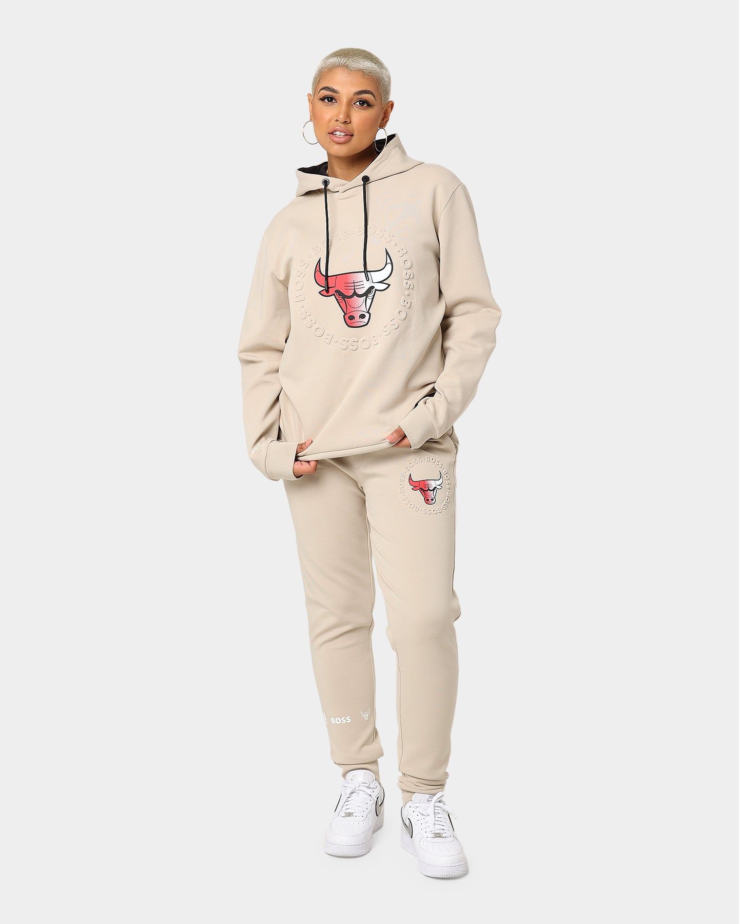 Hugo Boss Hugo Boss X NBA Basic Chicago Bulls Hoodie Light Beige sold by Culture Kings product image thumbnail 2