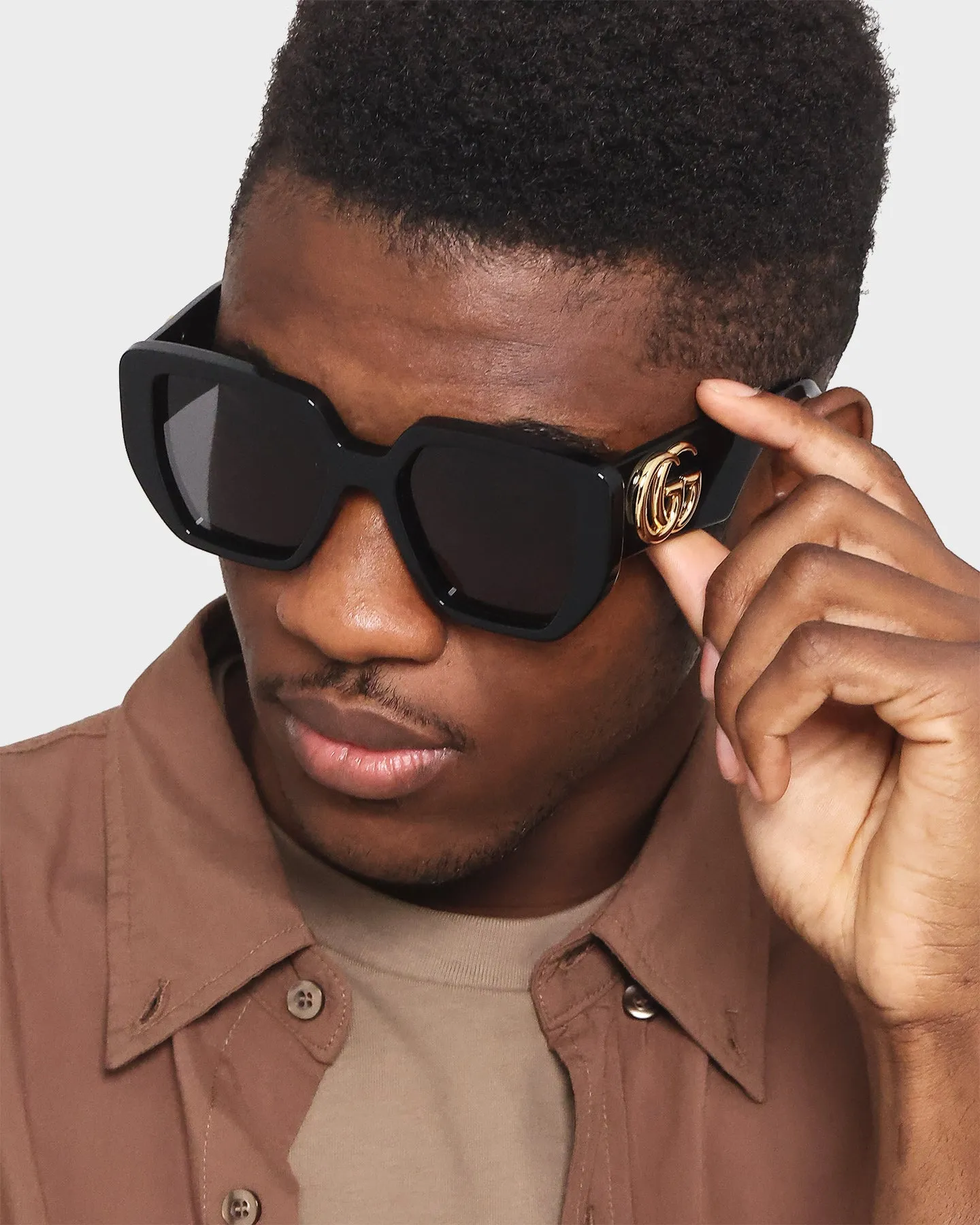 Gucci GG0956S-003 54 Sunglasses Black/Black/Grey sold by Culture Kings product image thumbnail 2