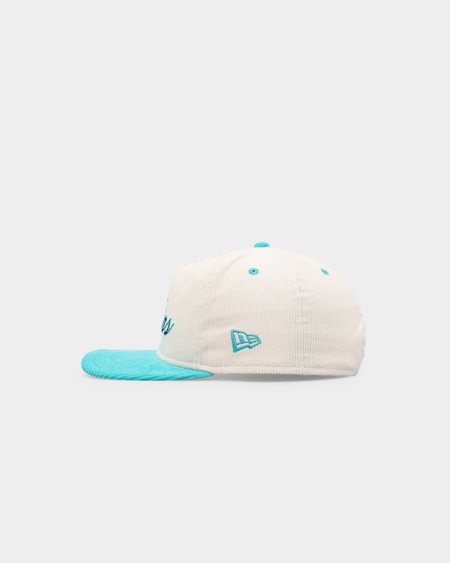 New Era Florida Marlins 'Chrome Corduroy Throwback Script' Golfer Snapback Chrome White sold by Culture Kings product image thumbnail 4