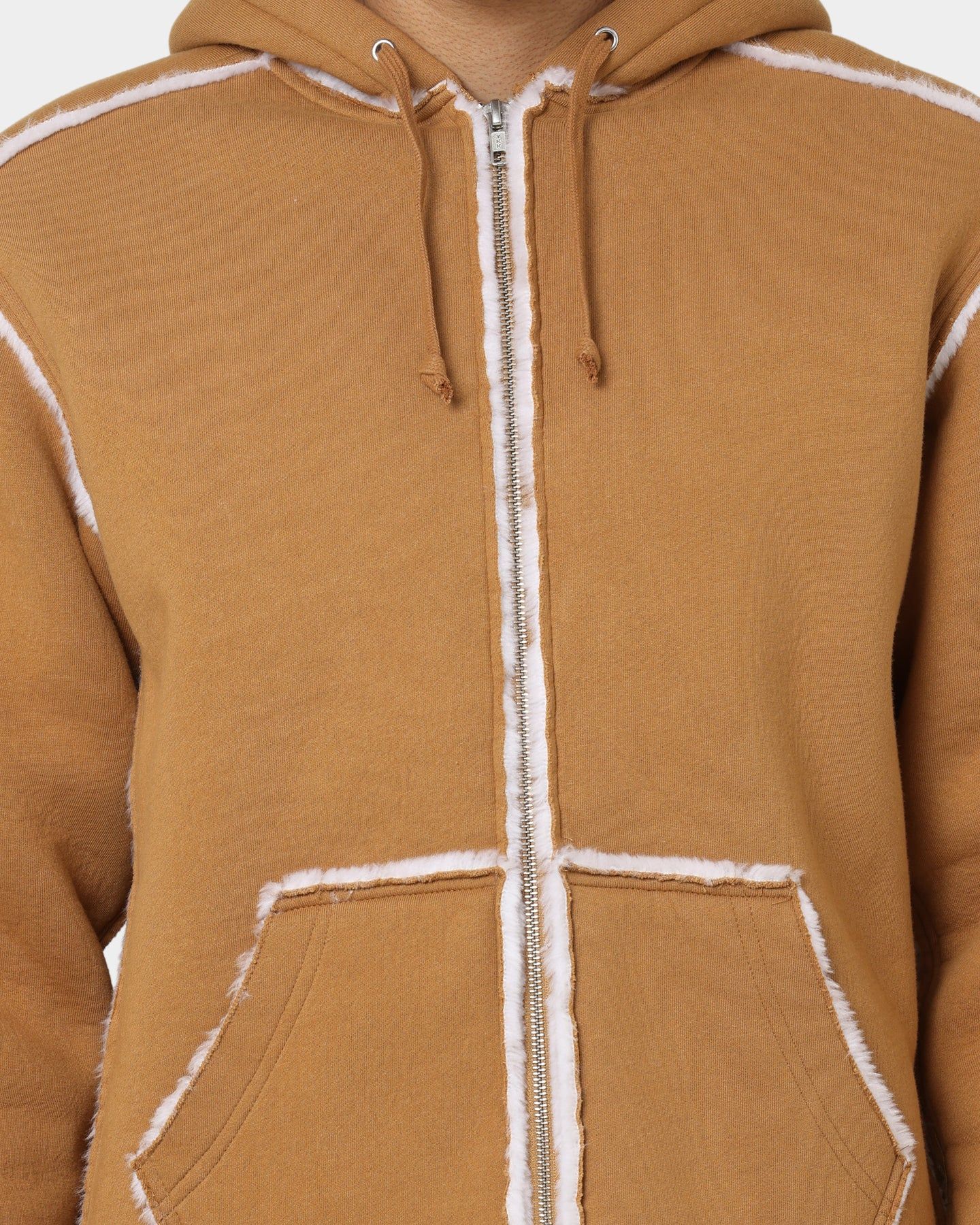 Supreme Faux Shearling Hooded Jacket Brown sold by Culture Kings product image thumbnail 4