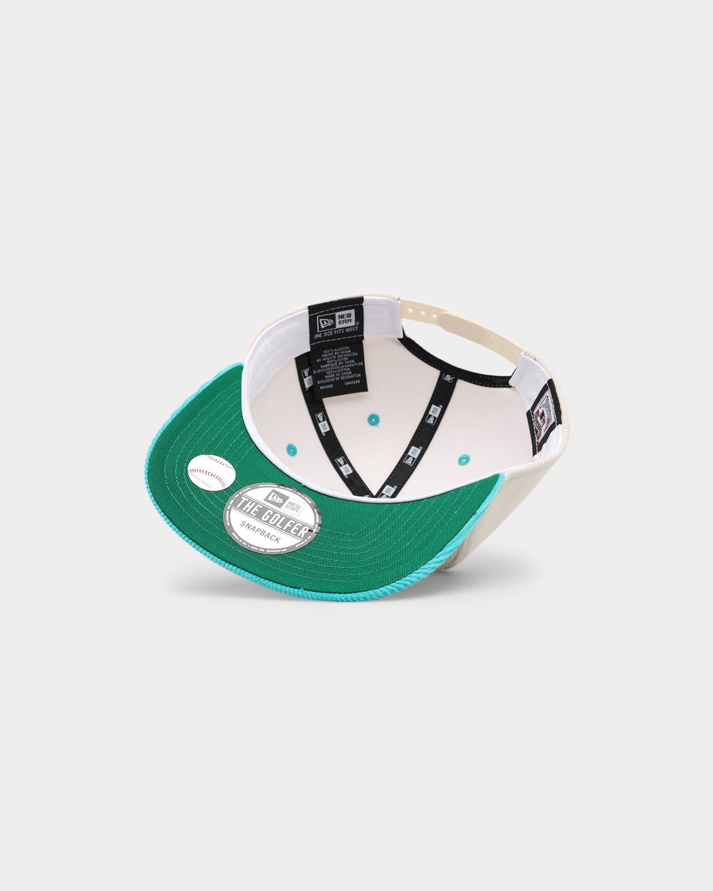 New Era Florida Marlins 'Chrome Corduroy Throwback Script' Golfer Snapback Chrome White sold by Culture Kings product image thumbnail 6