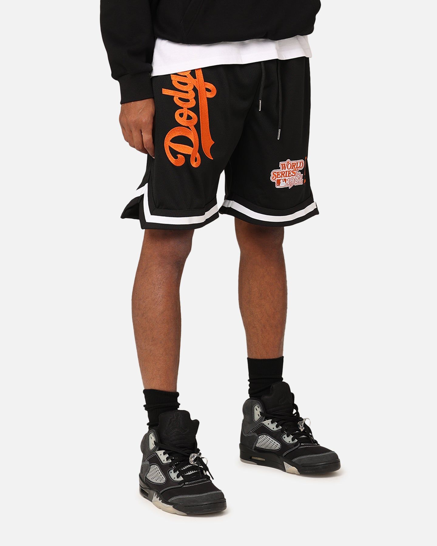 New Era Los Angeles Dodgers 'Scary Nights' Mesh Shorts Black/Orange sold by Culture Kings product image thumbnail 5