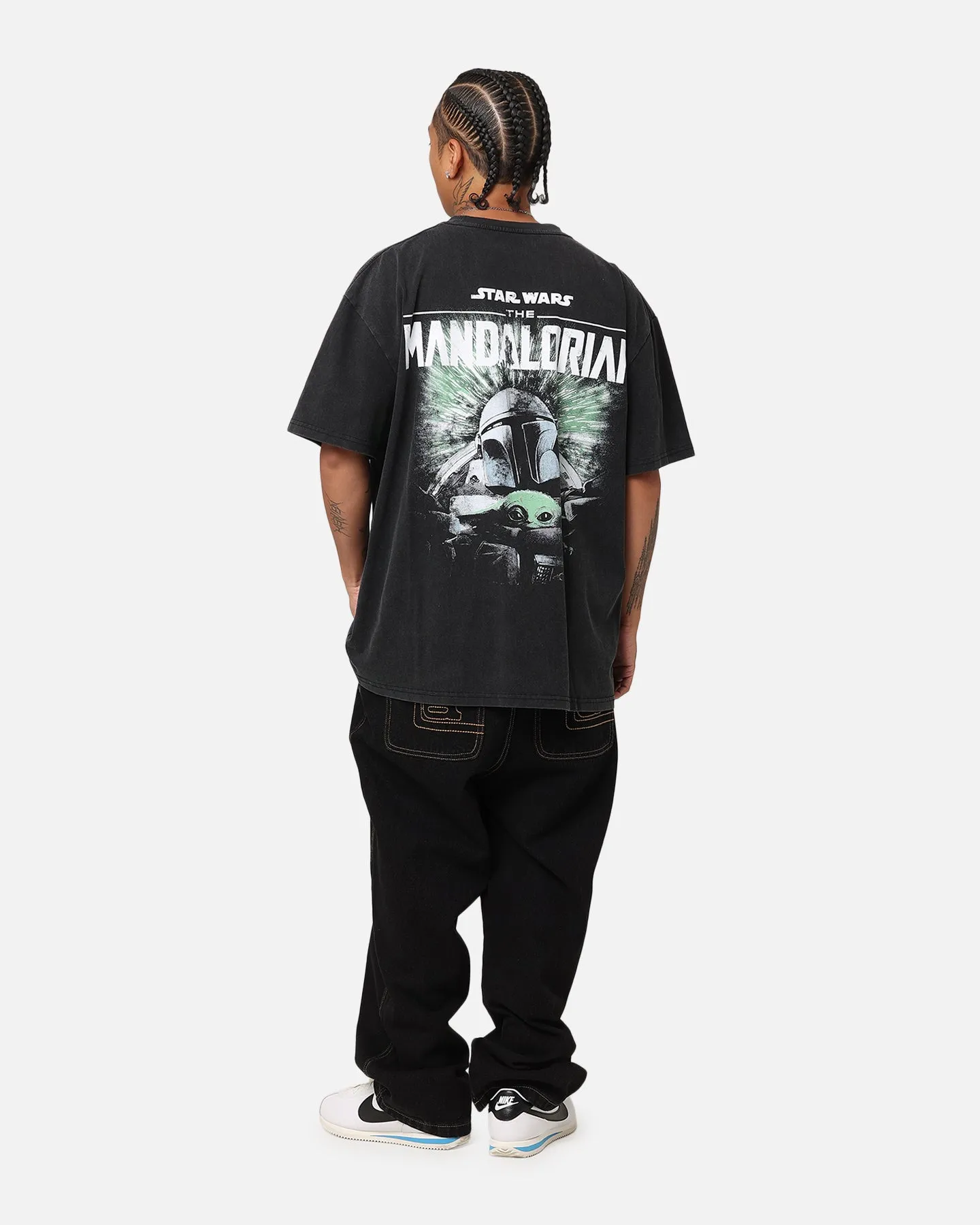 Star Wars The Mandalorian Heavy T-Shirt Vintage Black | Parallel