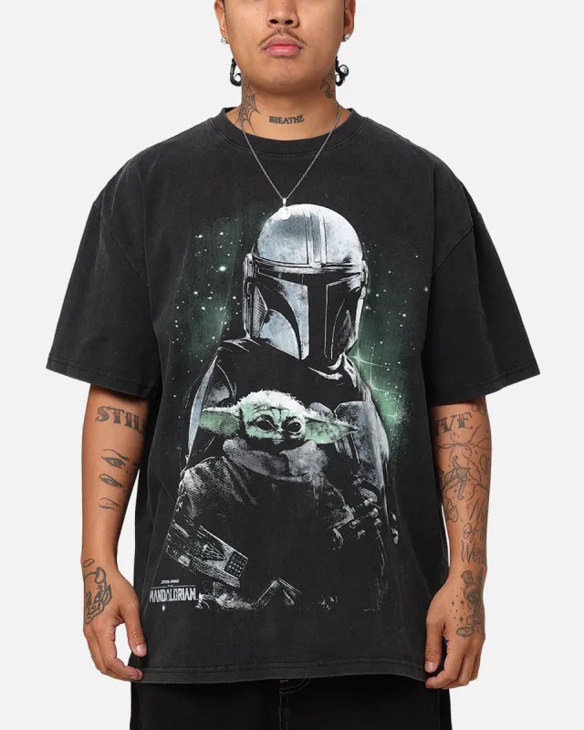 Star Wars The Mandalorian Heavy T-Shirt Vintage Black sold by Culture Kings
