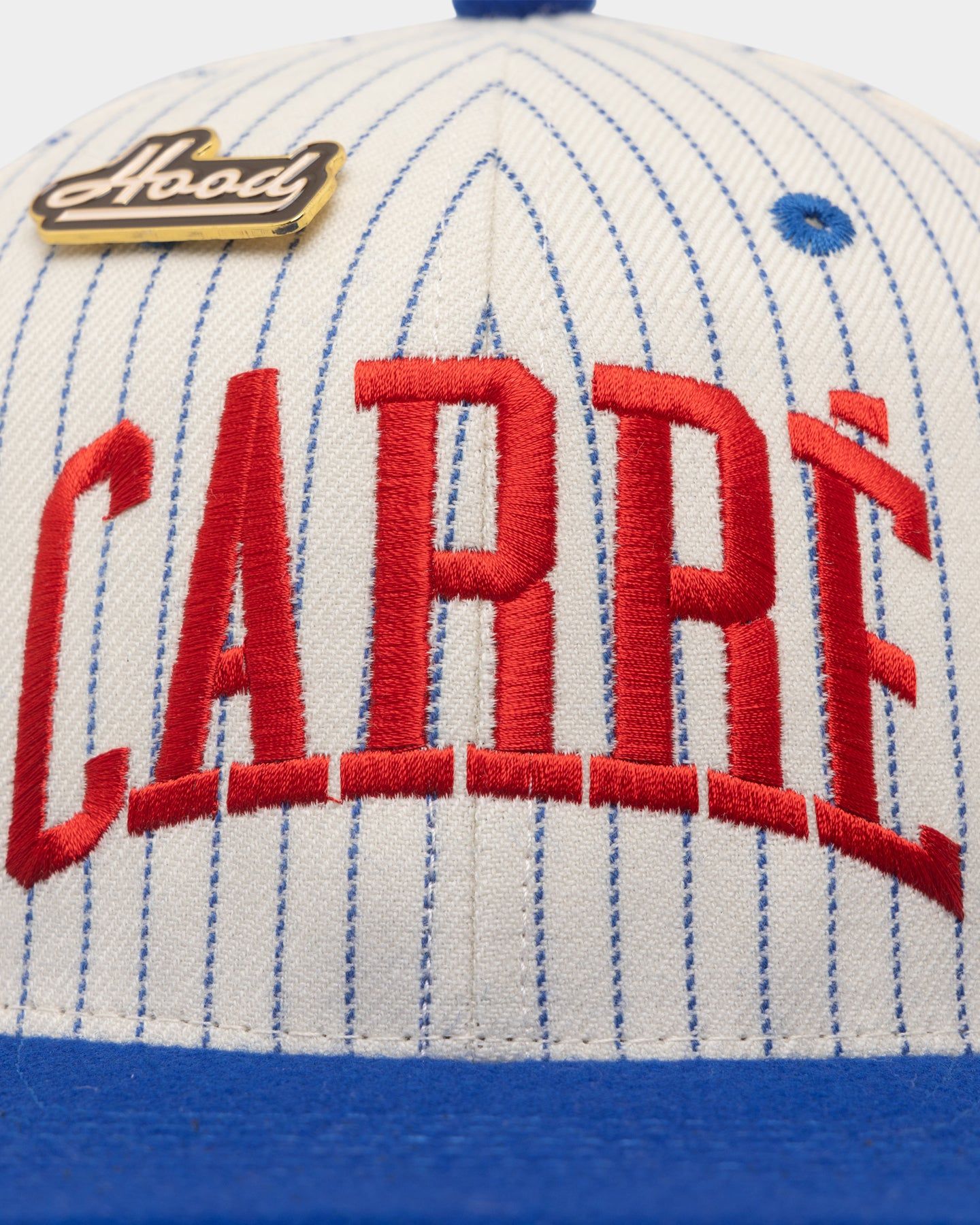 Carre Hood Pinstripe Snapback Ivory/Royal sold by Culture Kings product image thumbnail 5