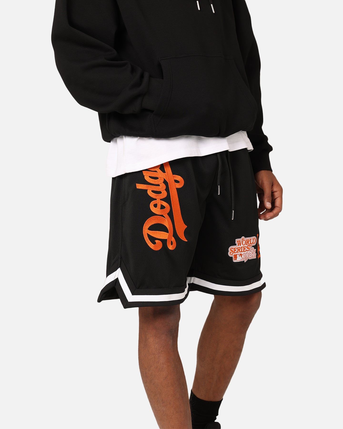 New Era Los Angeles Dodgers 'Scary Nights' Mesh Shorts Black/Orange sold by Culture Kings product image thumbnail 3