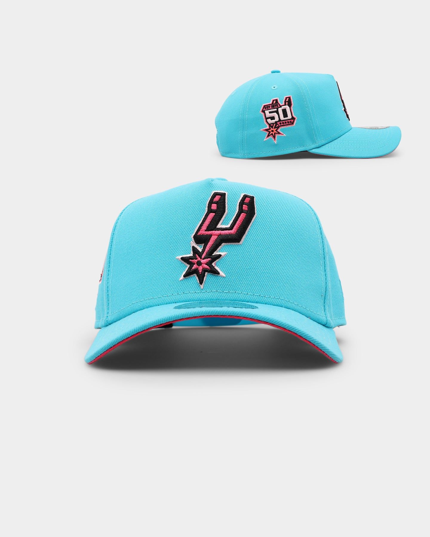 New Era San Antonio Spurs 'Neon Vice' 9FORTY A-Frame Snapback Neon Blue sold by Culture Kings