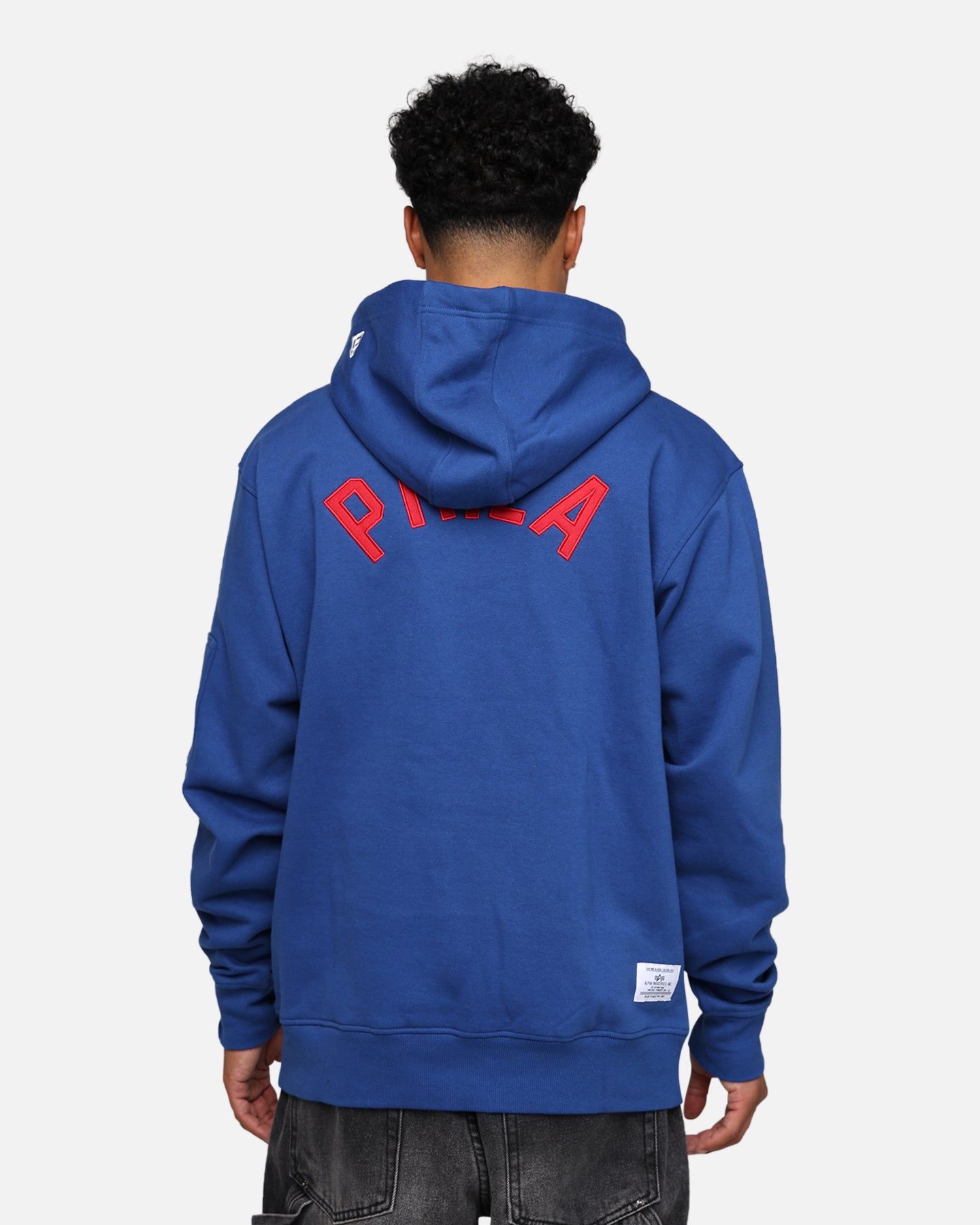 New Era X Alpha Industries Philadelphia 76ers Zipper Hoodie Blue sold by Culture Kings product image thumbnail 5