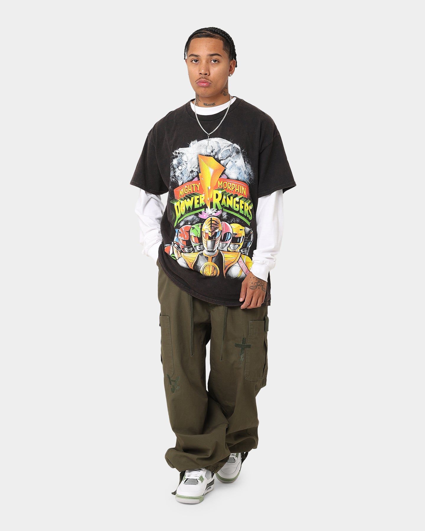 American Thrift X Power Rangers Mighty Morphin Vintage T-Shirt Black Wash sold by Culture Kings product image thumbnail 3