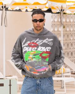 Loiter Pure Love Vintage Hoodie Charcoal sold by Culture Kings