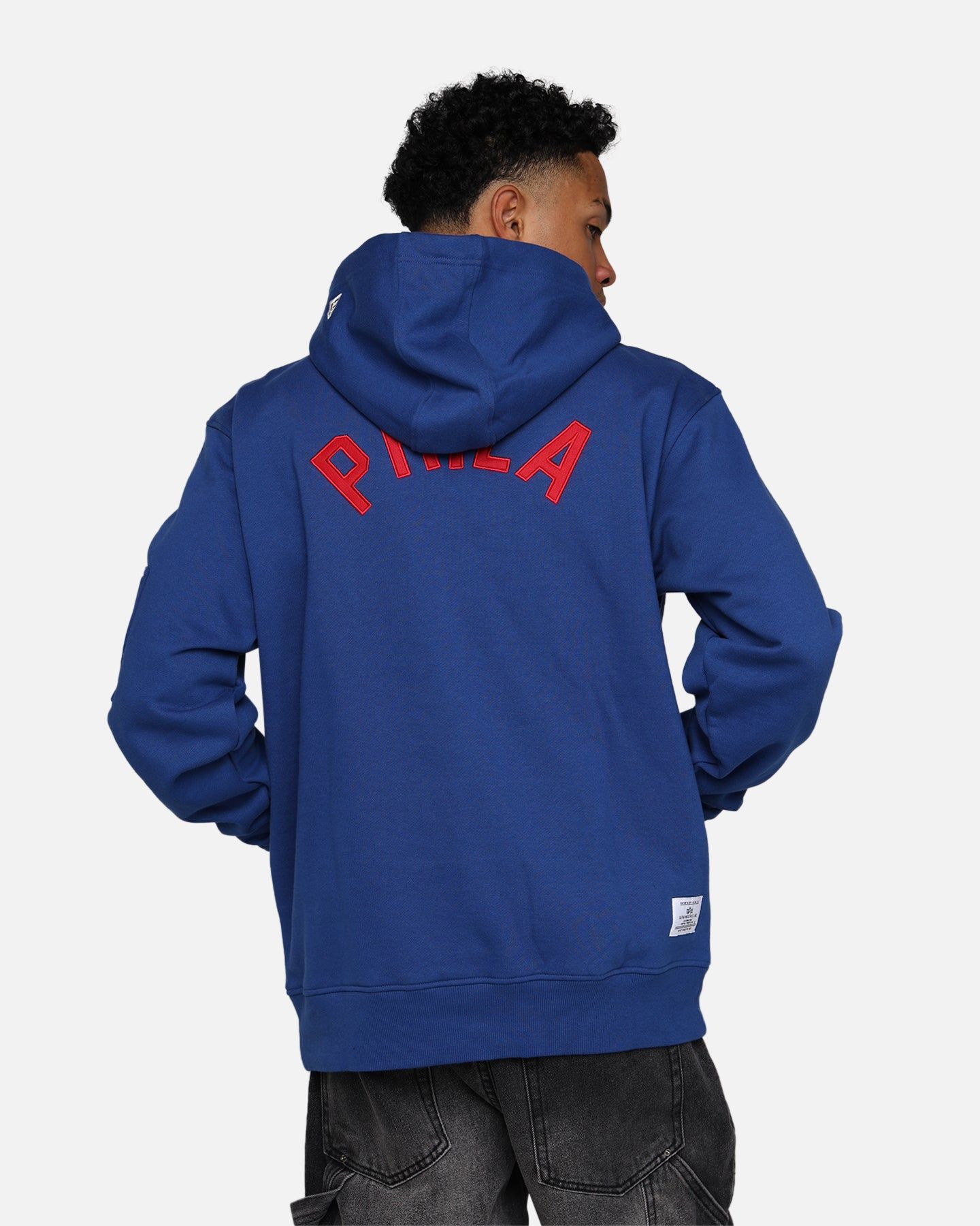 New Era X Alpha Industries Philadelphia 76ers Zipper Hoodie Blue sold by Culture Kings product image thumbnail 2