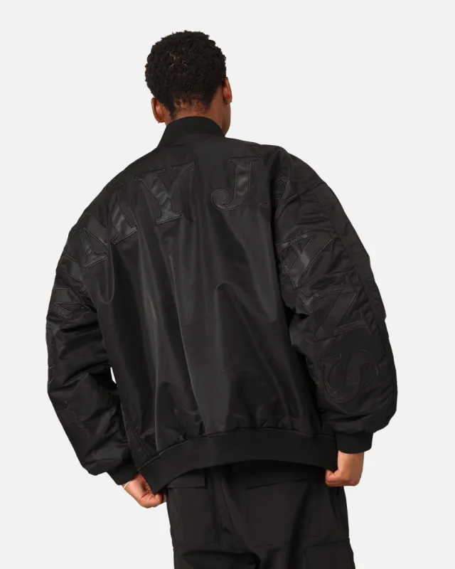 Tommy Jeans Oversized Tonal Appliqué Bomber Jacket Black sold by Culture Kings