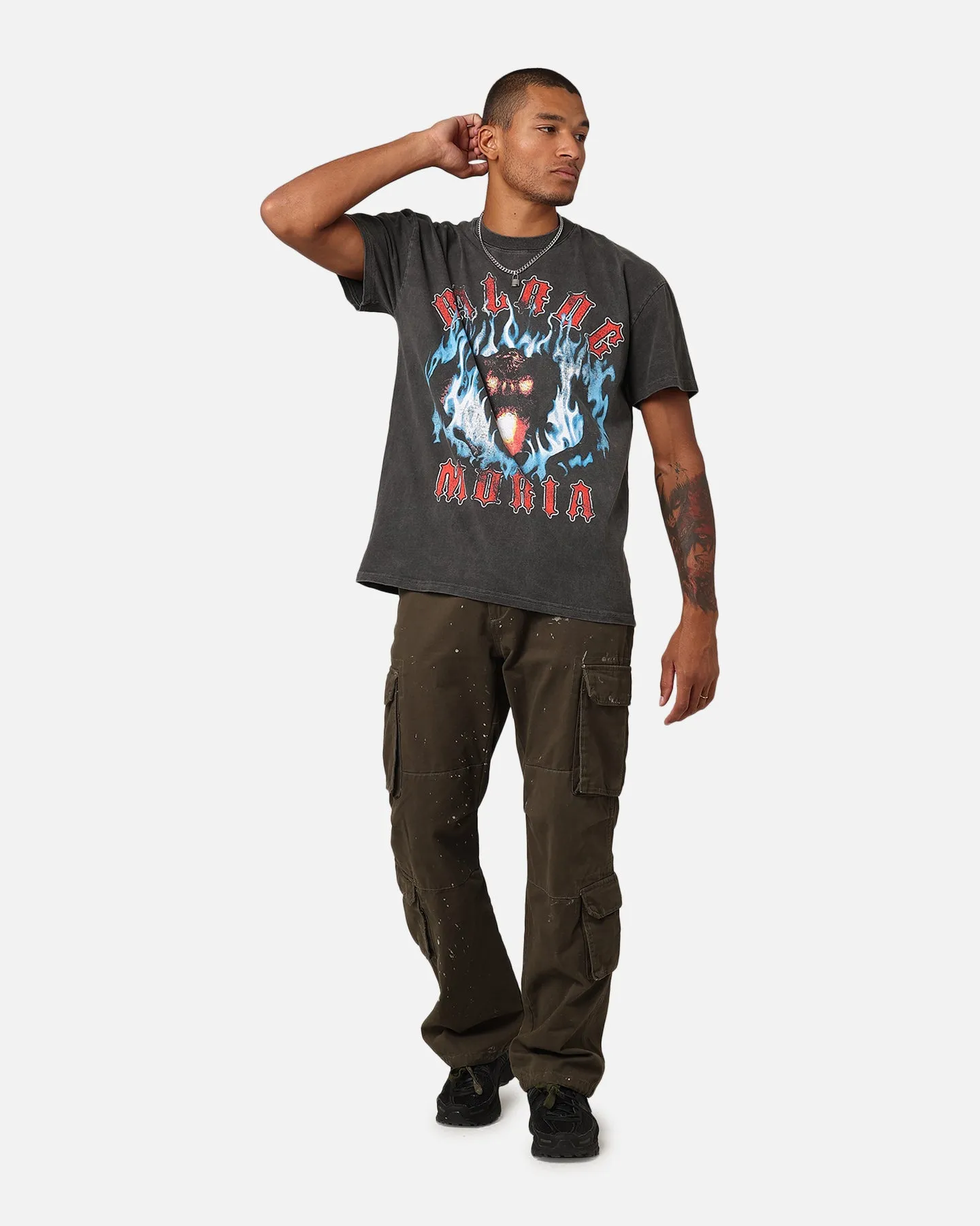 American Thrift X Lord Of The Rings The Balrog Heavyweight T-Shirt Black Wash sold by Culture Kings product image thumbnail 3