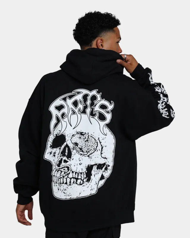 Rats Get Fat X Funeral French Rat Skull Hoodie Black sold by Culture Kings