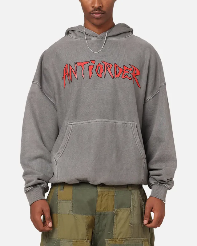 The Anti Order Pseudo Premium Hoodie Washed Charcoal sold by Culture Kings