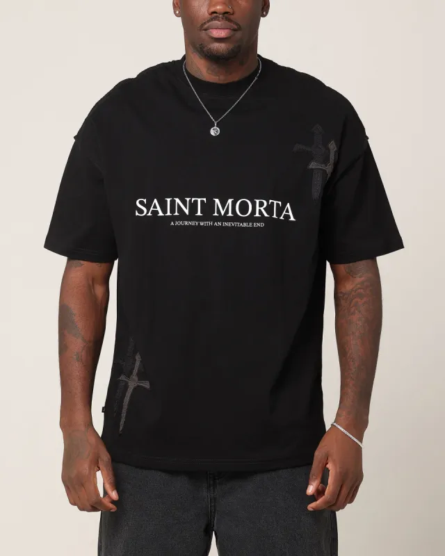 Saint Morta Crossfire Boxy T-Shirt Black sold by Culture Kings