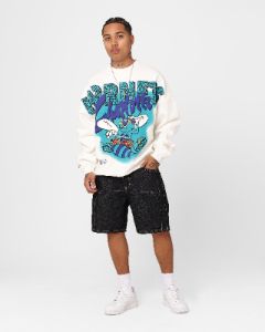 Mitchell & Ness Charlotte Hornets Suns Out Crewneck Vintage White sold by Culture Kings