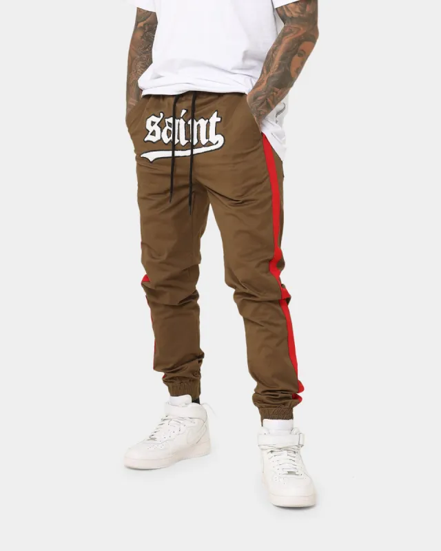 Saint Morta Envogue Allstar Joggers Khaki/Red sold by Culture Kings
