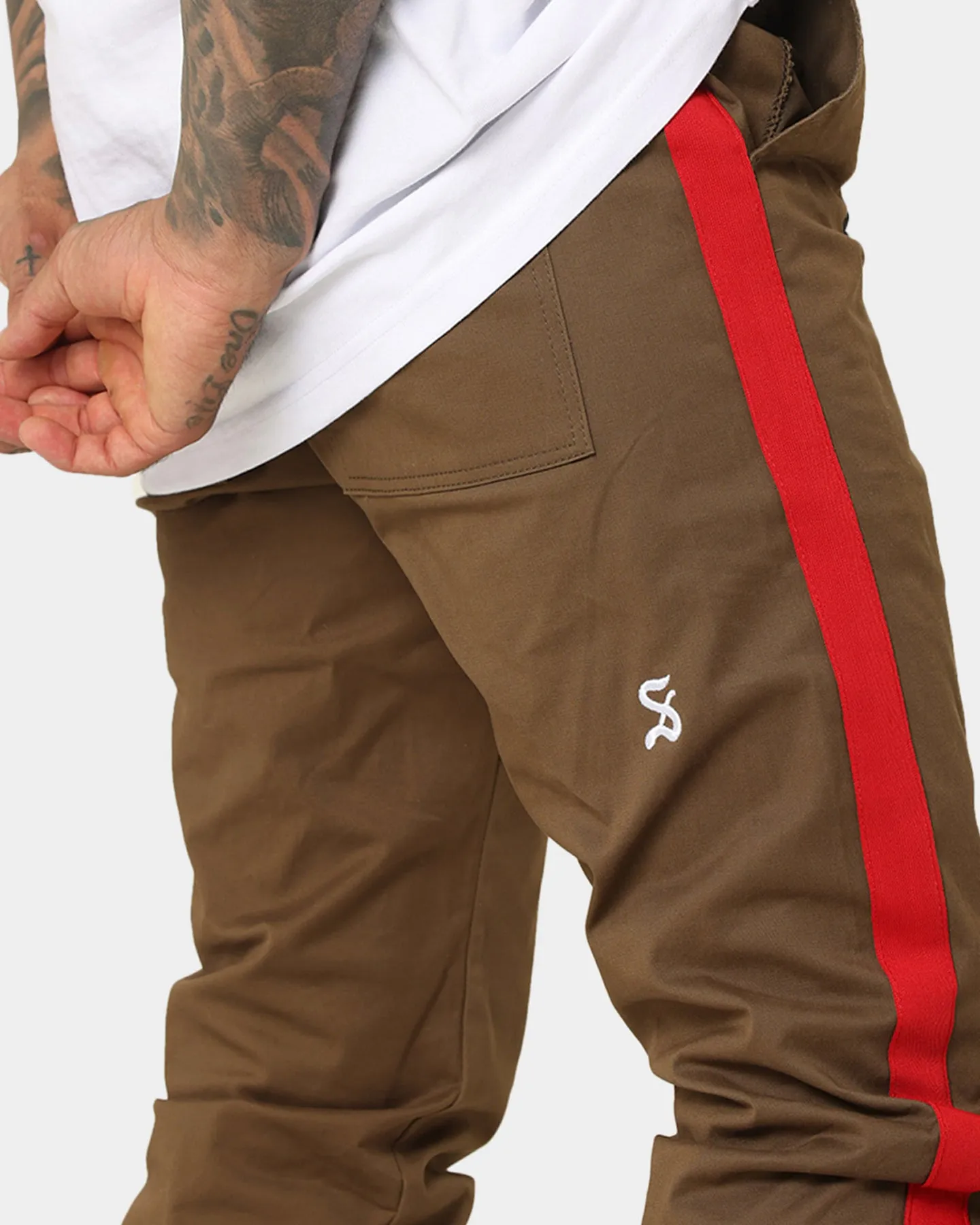 Saint Morta Envogue Allstar Joggers Khaki/Red sold by Culture Kings product image thumbnail 3
