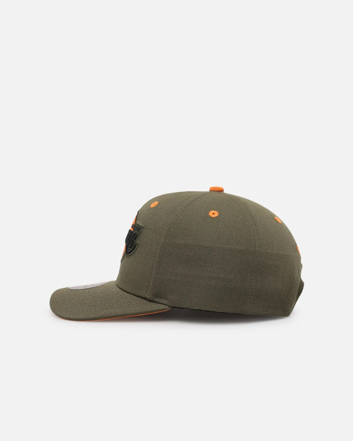 Mitchell & Ness Los Angeles Lakers 'Harmony of Hues' Pro Crown Snapback Olive/Orange sold by Culture Kings product image thumbnail 4