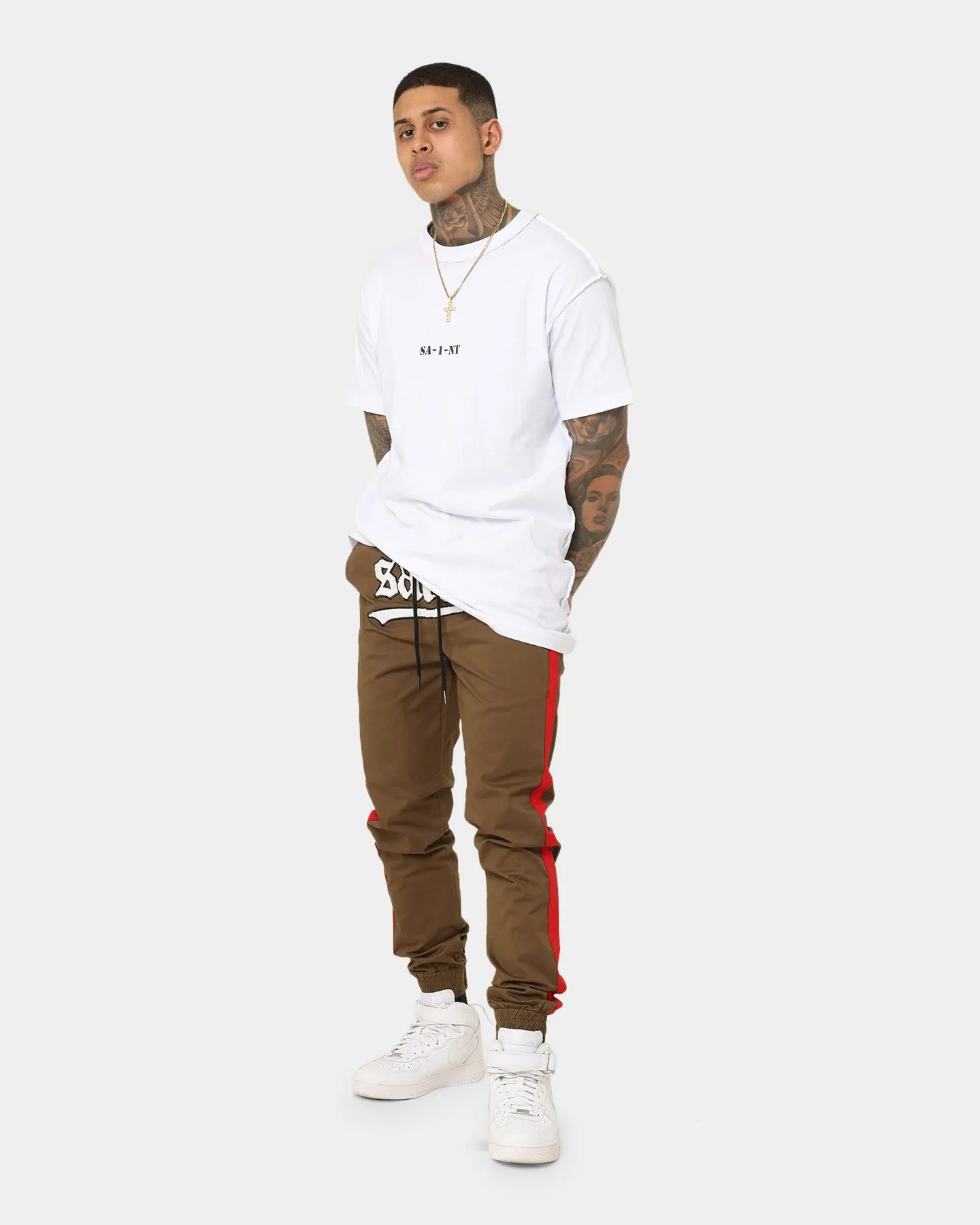 Saint Morta Envogue Allstar Joggers Khaki/Red sold by Culture Kings product image thumbnail 2