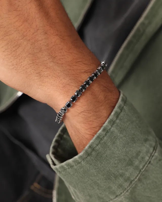 NXS Round Cut Tennis Bracelet Iced Black sold by Culture Kings
