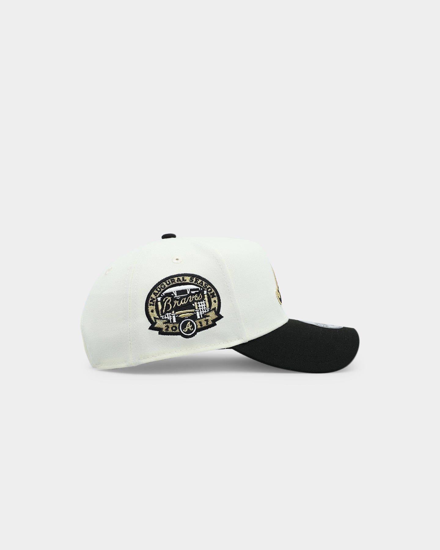 New Era Atlanta Braves 'White Gold' 9FORTY A-Frame Snapback Chrome/Black sold by Culture Kings product image thumbnail 3