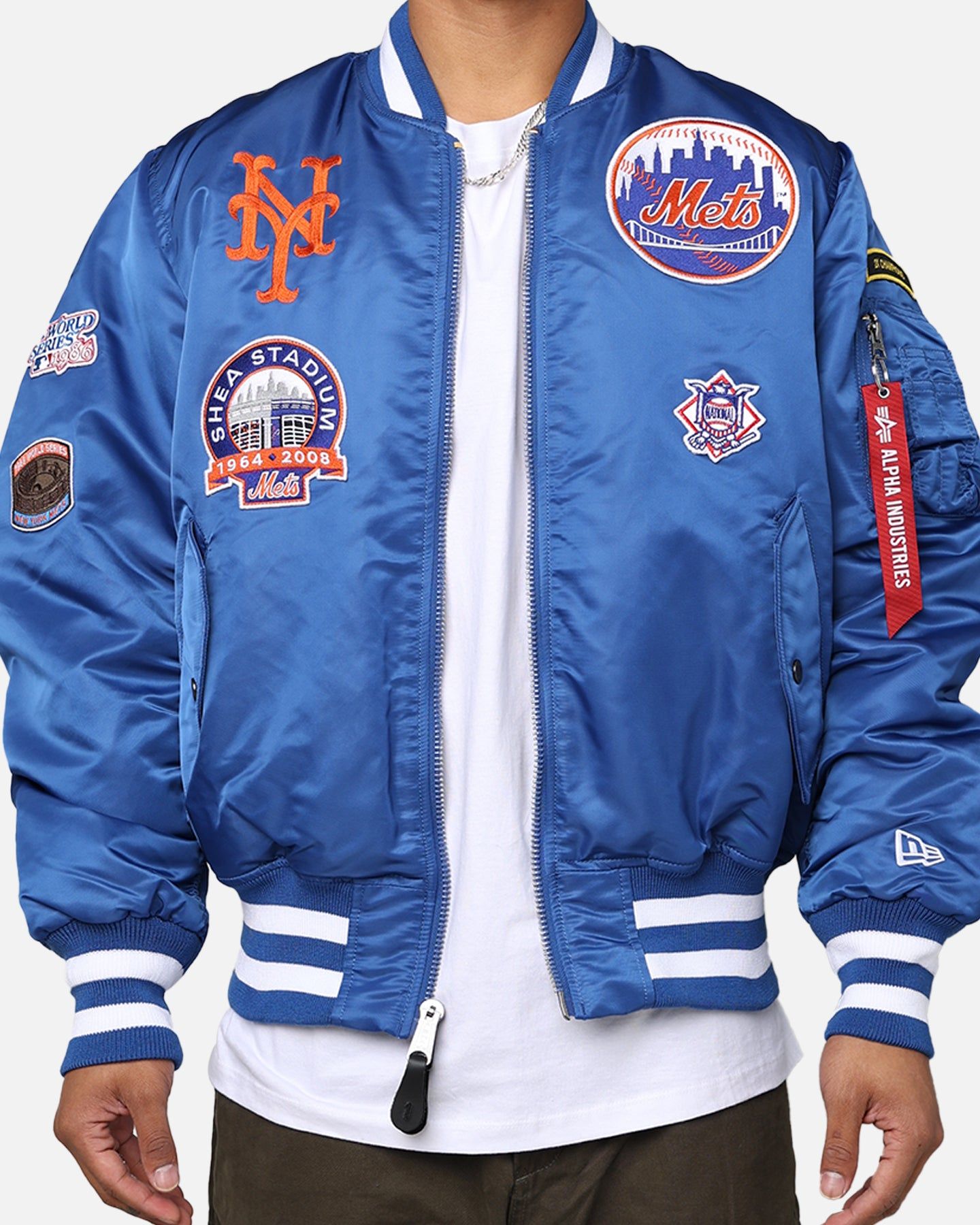 New Era X Alpha Series X MLB New York Mets MA-1 Bomber Jacket Royal sold by Culture Kings product image thumbnail 4