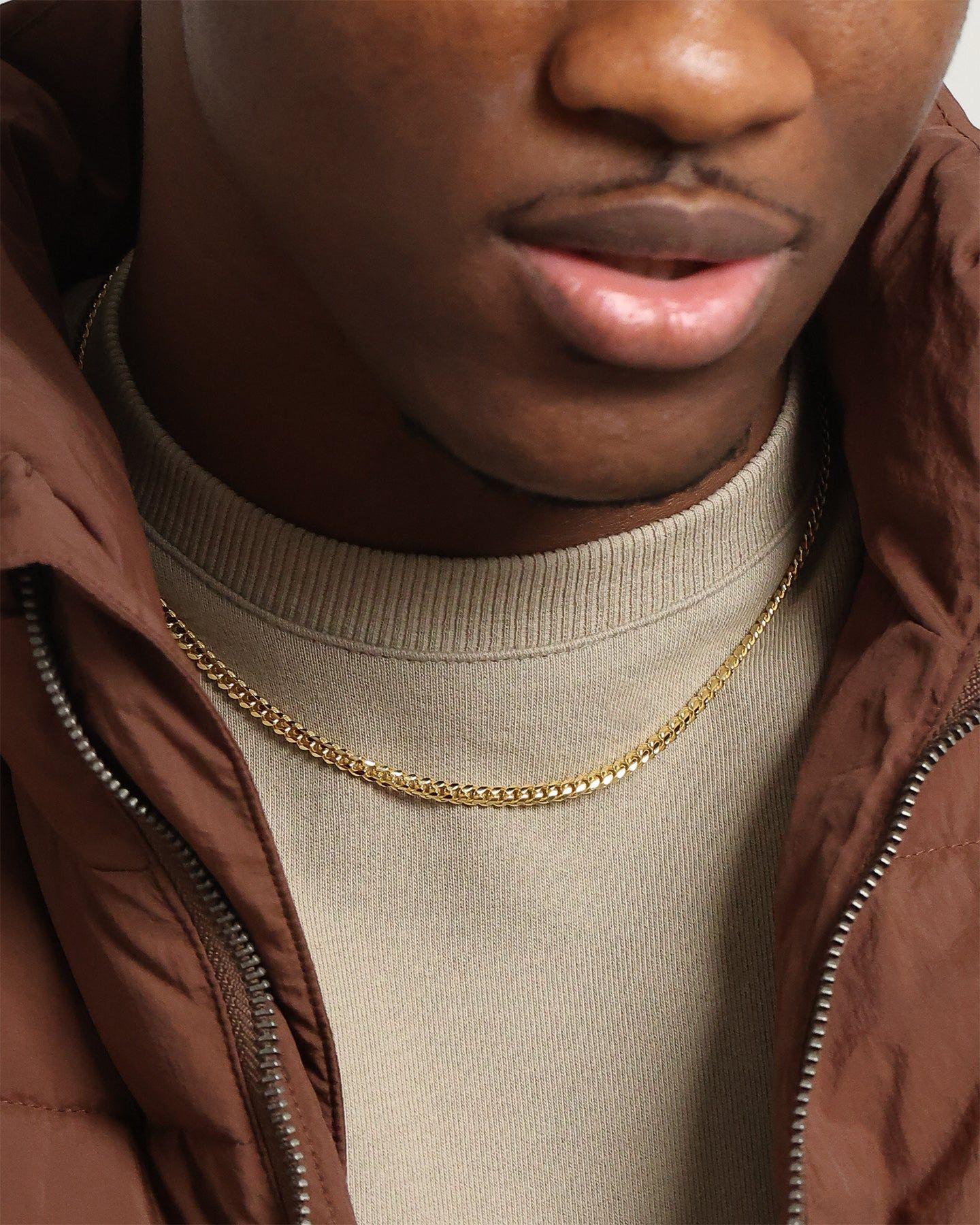 House Of Auric Cuban Link 4mm 18" Chain 18K Gold Vermeil sold by Culture Kings