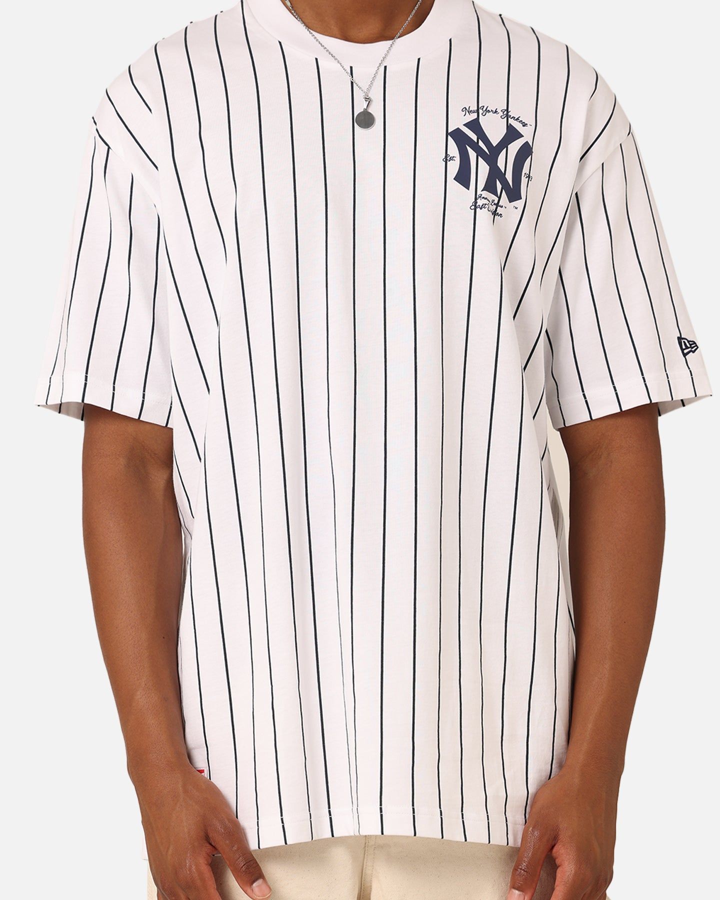 New Era New York Yankees Pinstripe Champions T-Shirt White sold by Culture Kings product image thumbnail 4