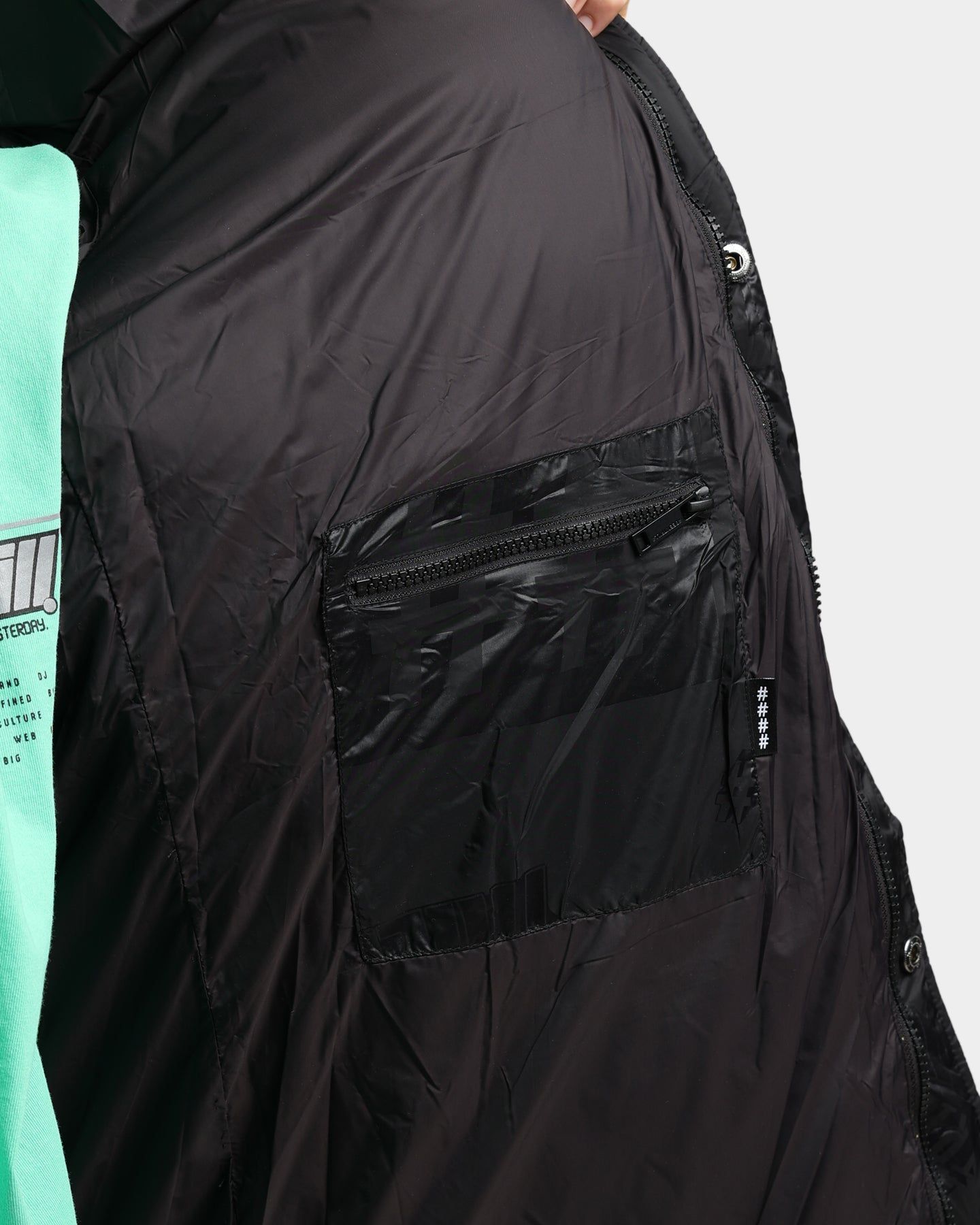 BEENTRILL Logo All Over Puffer Jacket Black/Reflective sold by Culture Kings product image thumbnail 10