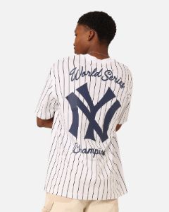 New Era New York Yankees Pinstripe Champions T-Shirt White sold by Culture Kings