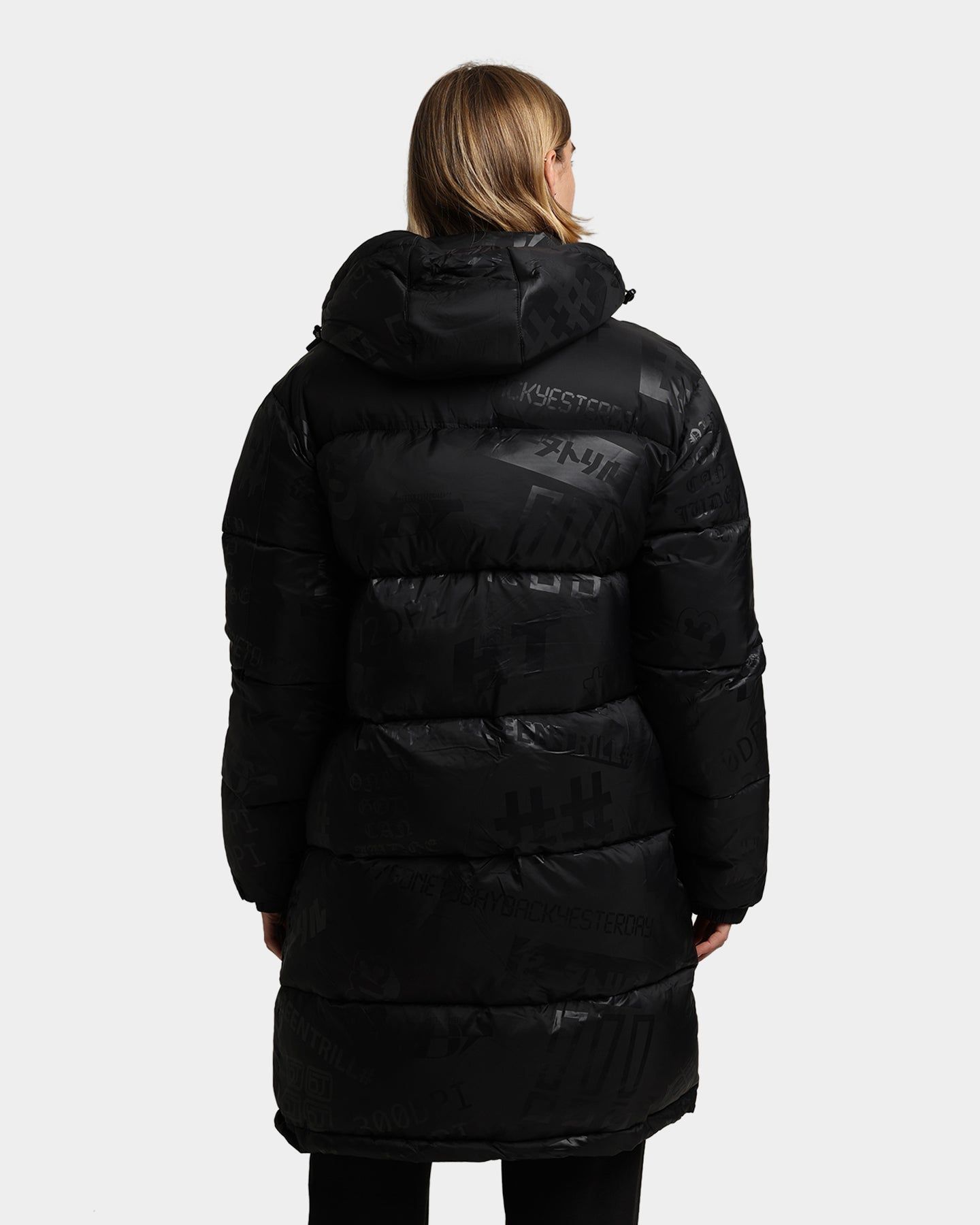 BEENTRILL Logo All Over Puffer Jacket Black/Reflective sold by Culture Kings product image thumbnail 4