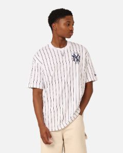 New Era New York Yankees Pinstripe Champions T-Shirt White sold by Culture Kings