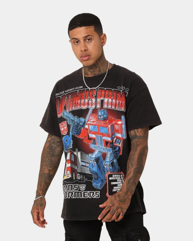 Goat Crew X Transformers Optimus Prime Vintage T-Shirt Black Wash sold by Culture Kings