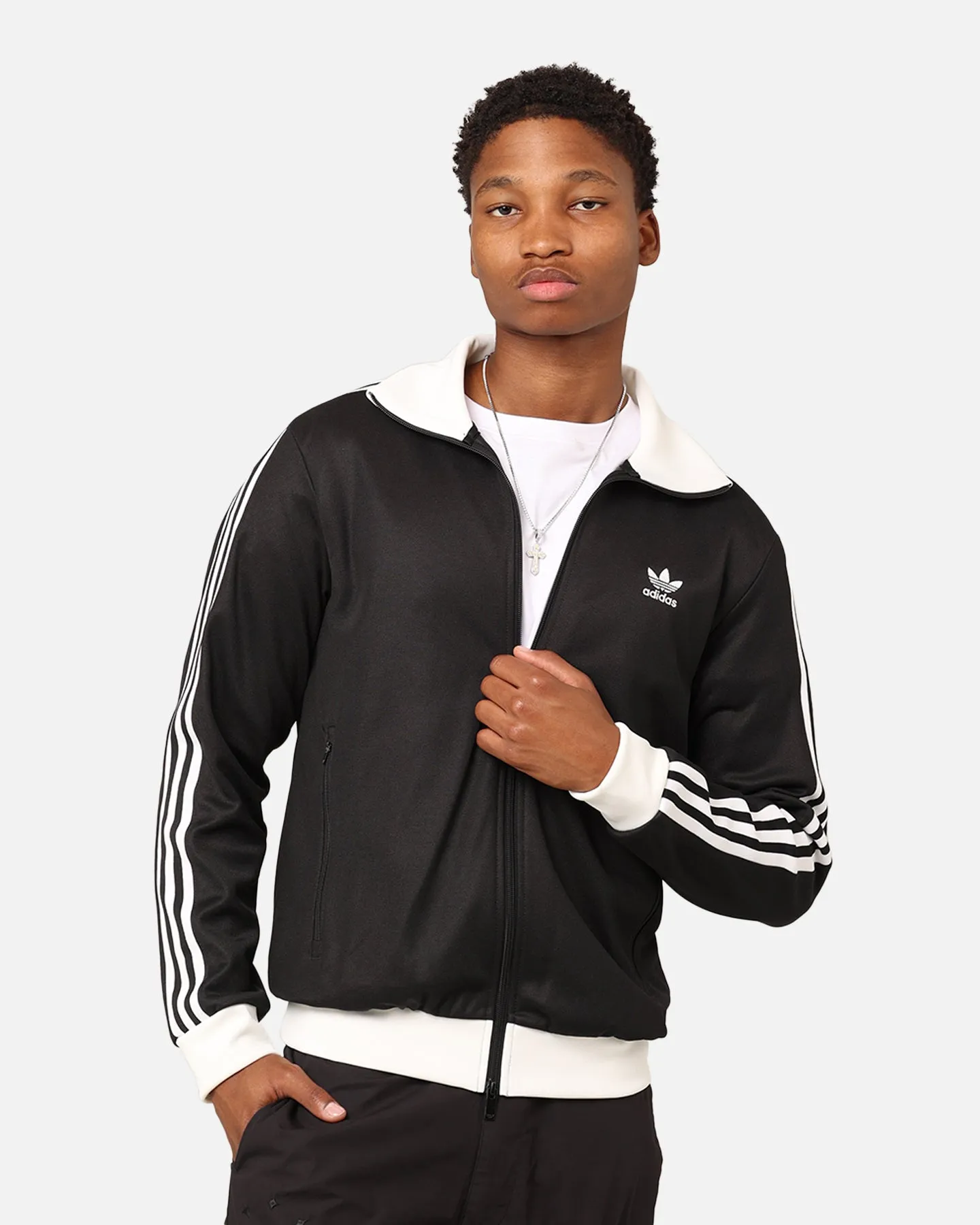 Adidas Adicolour Classics Beckenbauer Track Jacket Black/White sold by Culture Kings