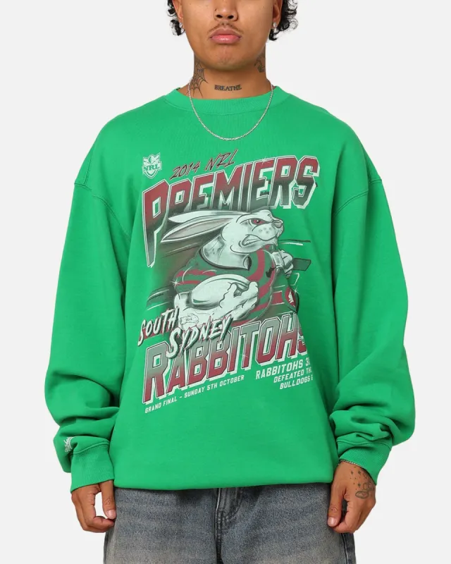 Mitchell & Ness South Sydney Rabbitohs 2014 Grand Final Crewneck Green sold by Culture Kings
