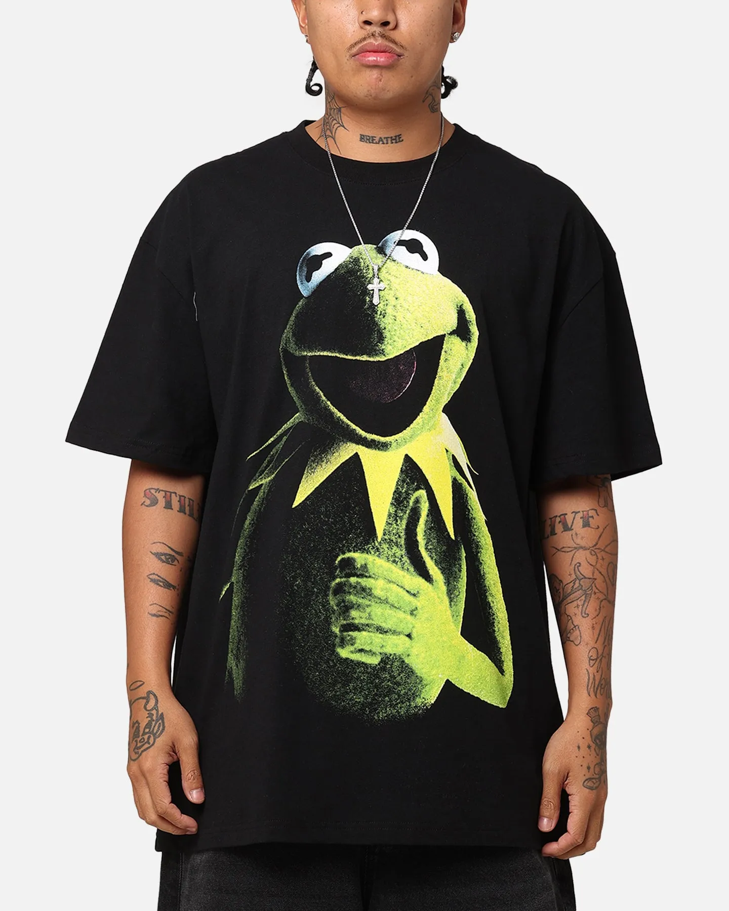 American Thrift Disney The Muppets Kermit Heavy T-Shirt Black sold by Culture Kings