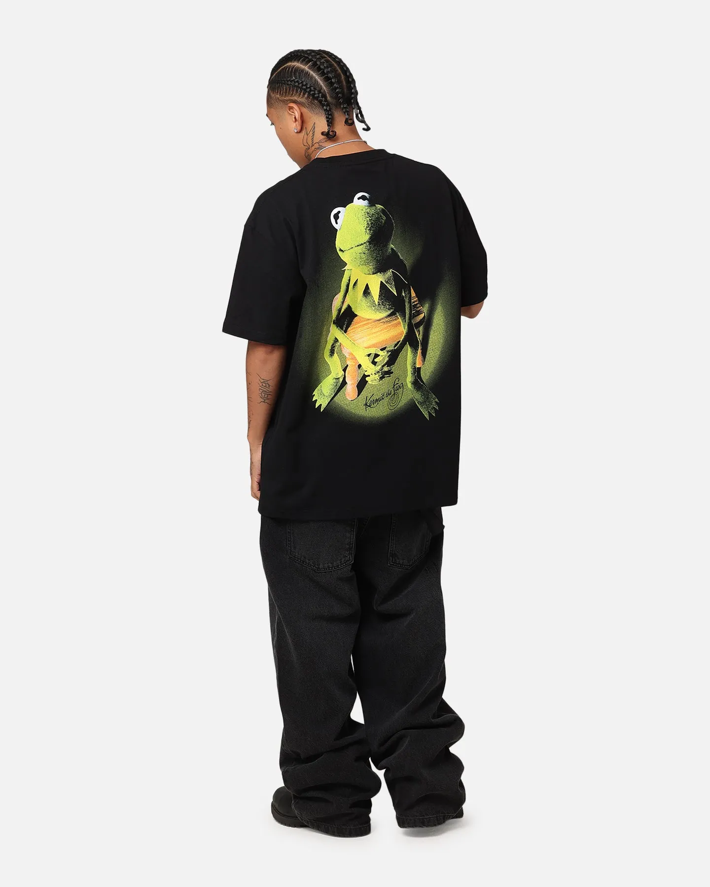 American Thrift Disney The Muppets Kermit Heavy T-Shirt Black sold by Culture Kings product image thumbnail 4