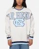 Mitchell & Ness North Carolina Tar Heels Shooting Crewneck Silver Marle sold by Culture Kings