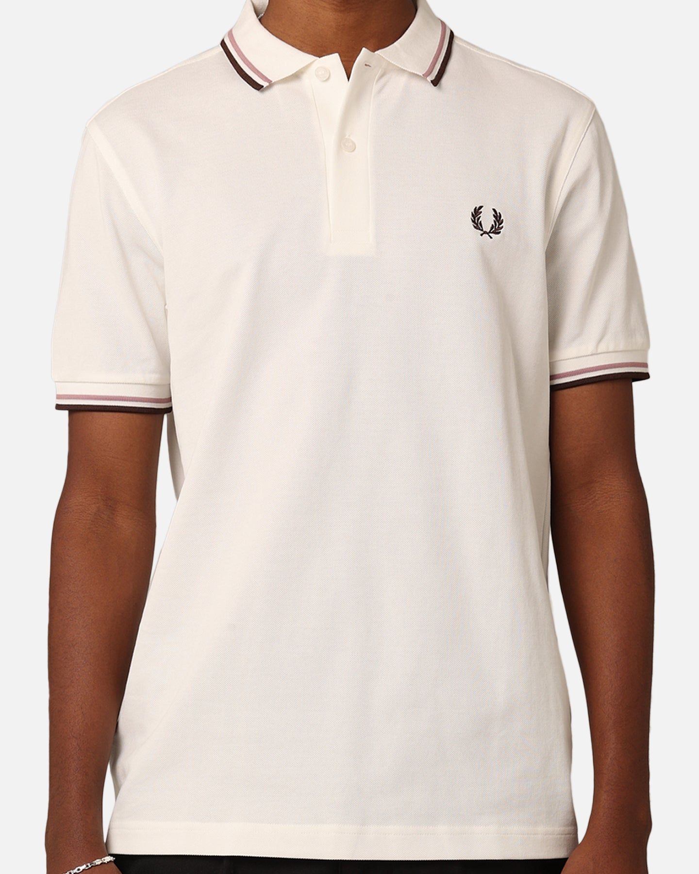 Fred Perry Twin Tipped Polo Shirt Snow White sold by Culture Kings product image thumbnail 3