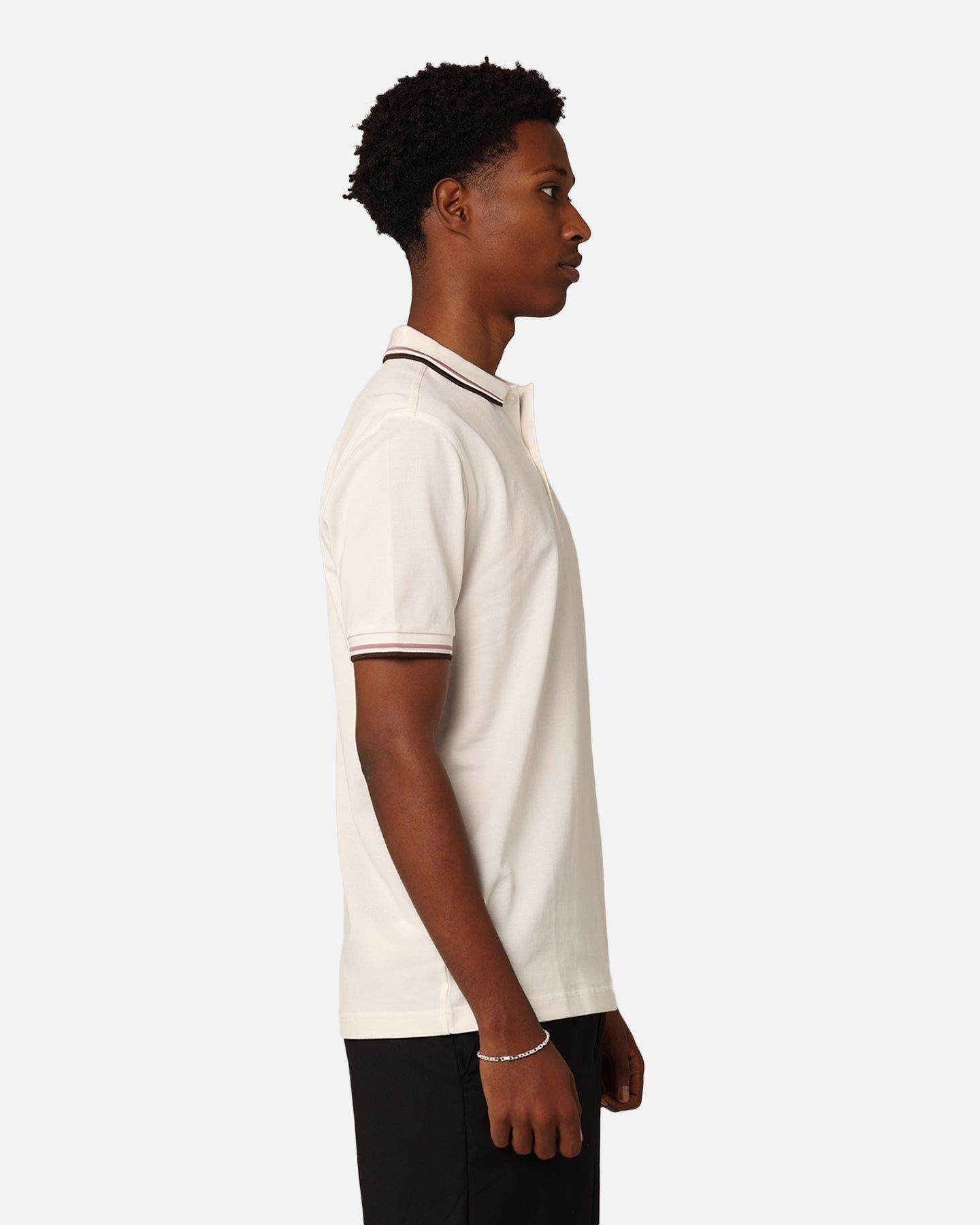 Fred Perry Twin Tipped Polo Shirt Snow White sold by Culture Kings product image thumbnail 5