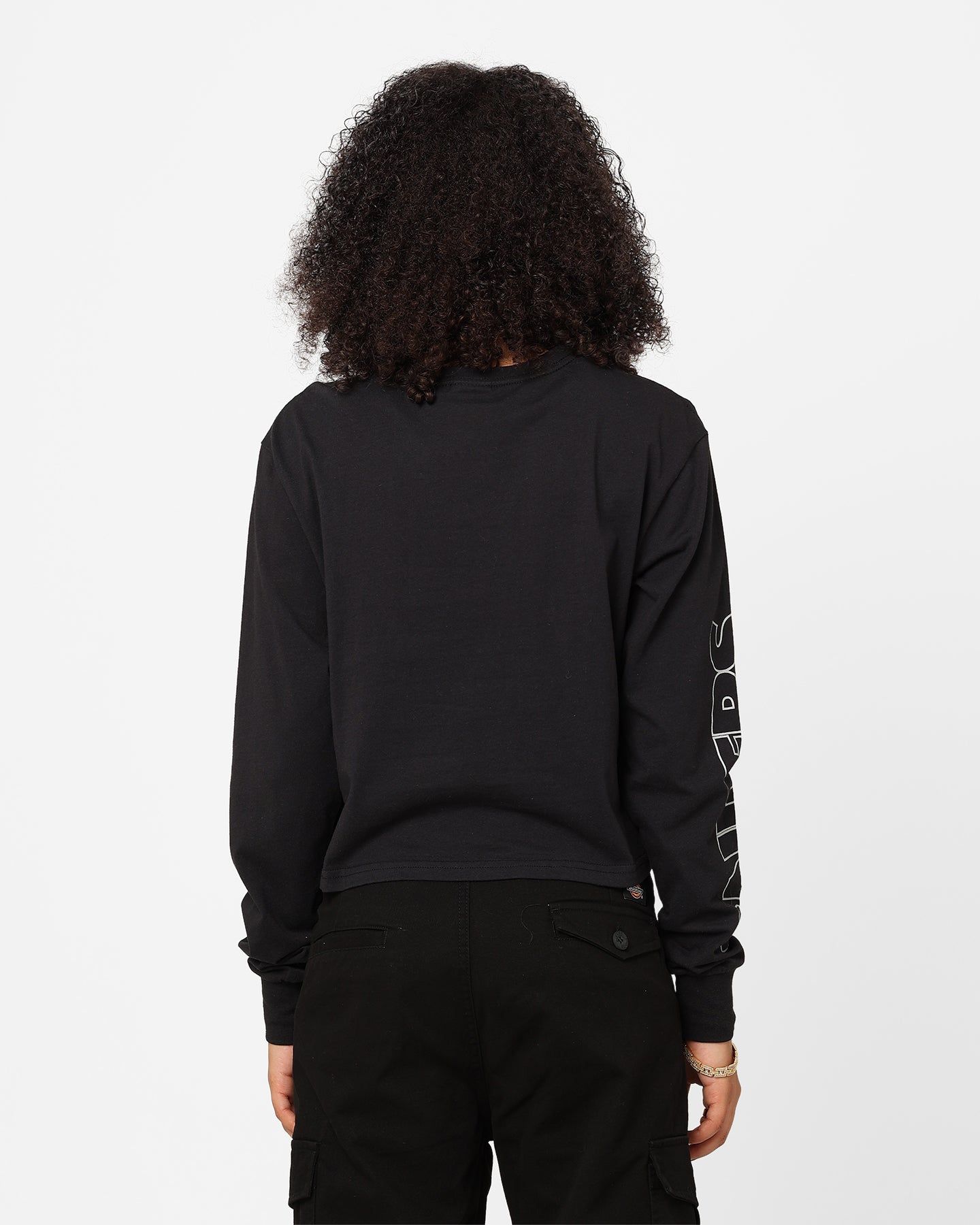 Majestic Athletic Women's Las Vegas Raiders Checker Badge Long Sleeve T-Shirt Faded Black sold by Culture Kings product image thumbnail 4