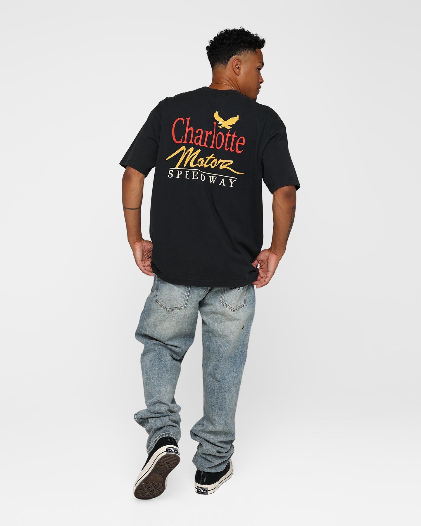 The New Establishment X Nascar CMS Racing Logo T-Shirt Washed Black sold by Culture Kings product image thumbnail 3