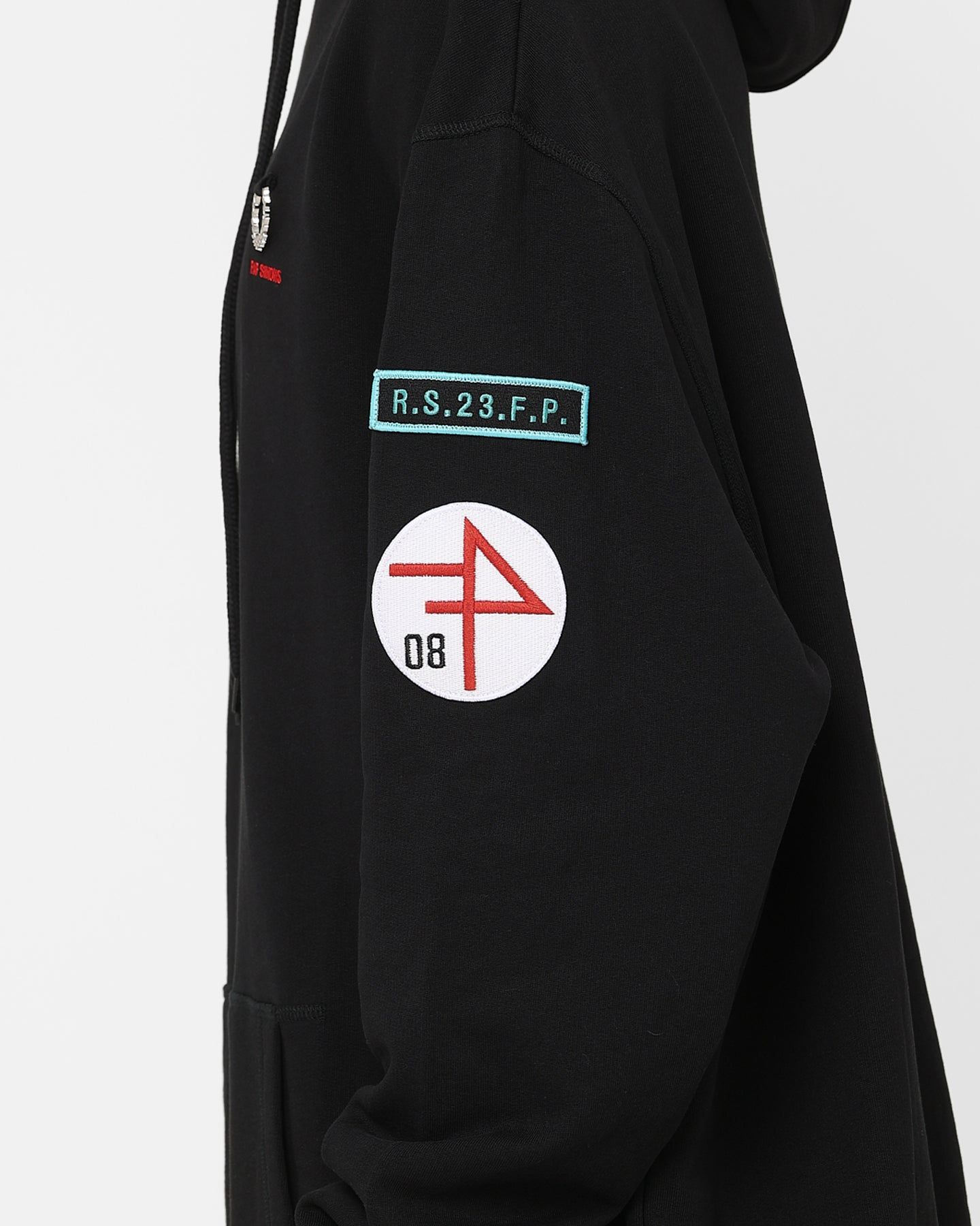Fred Perry X Raf Simons Patched Overhead Hoodie Black sold by Culture Kings product image thumbnail 7