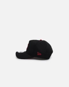 New Era Chicago Cubs 'Satin Scarlet' 9FORTY A-Frame Snapback Black/Scarlet sold by Culture Kings