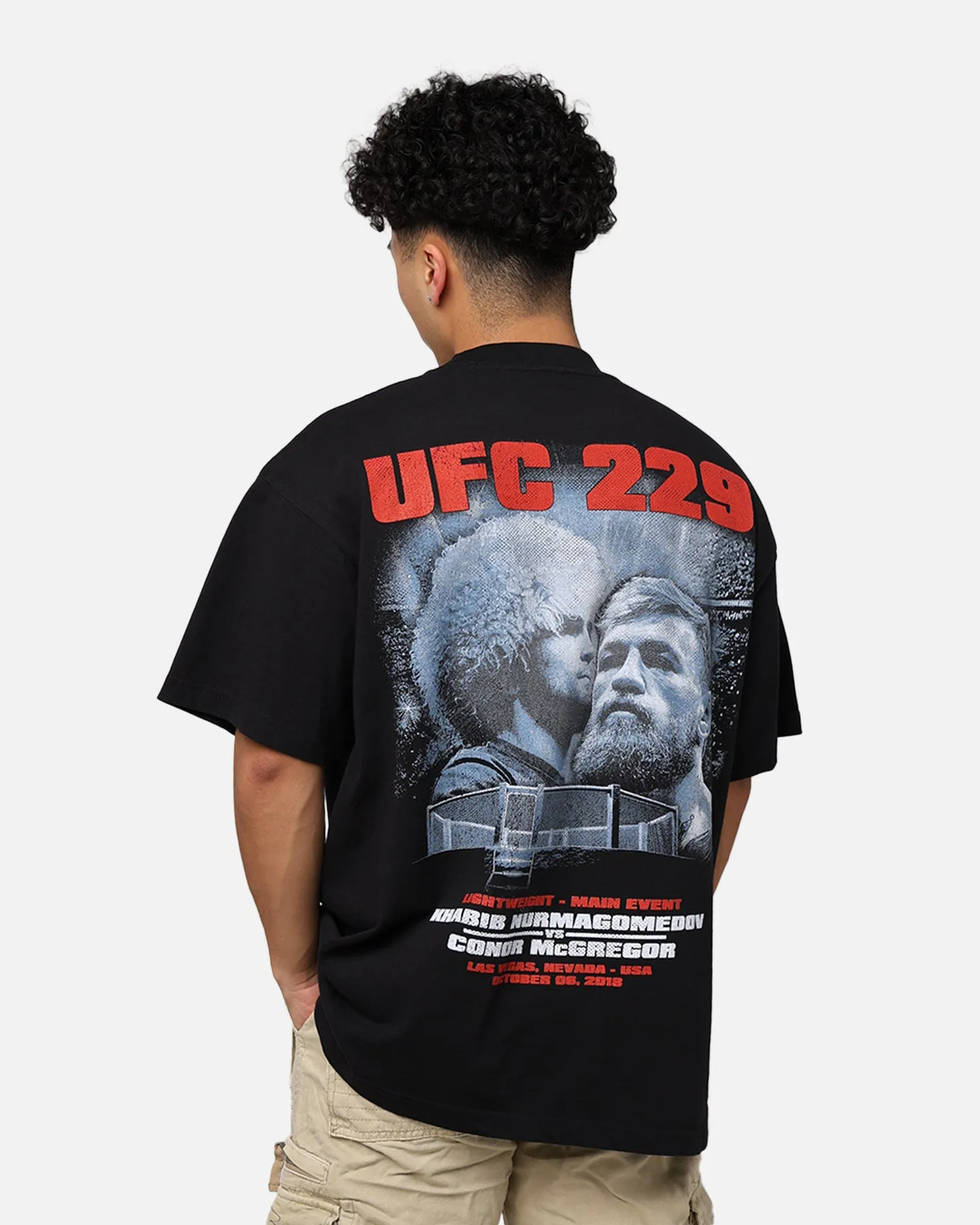 UFC By Goat Crew Khabib Nurmagomedov vs. Conor McGregor 229 Card T-Shirt Black sold by Culture Kings