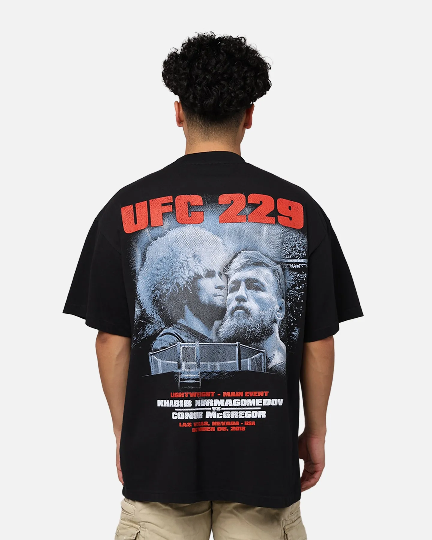 UFC By Goat Crew Khabib Nurmagomedov vs. Conor McGregor 229 Card T-Shirt Black sold by Culture Kings product image thumbnail 5