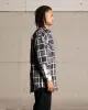 Saint Morta Patriot Long Sleeve Flannel Shirt Black/Grey sold by Culture Kings